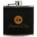 6 Oz. Stainless Steel/Velvet Flask